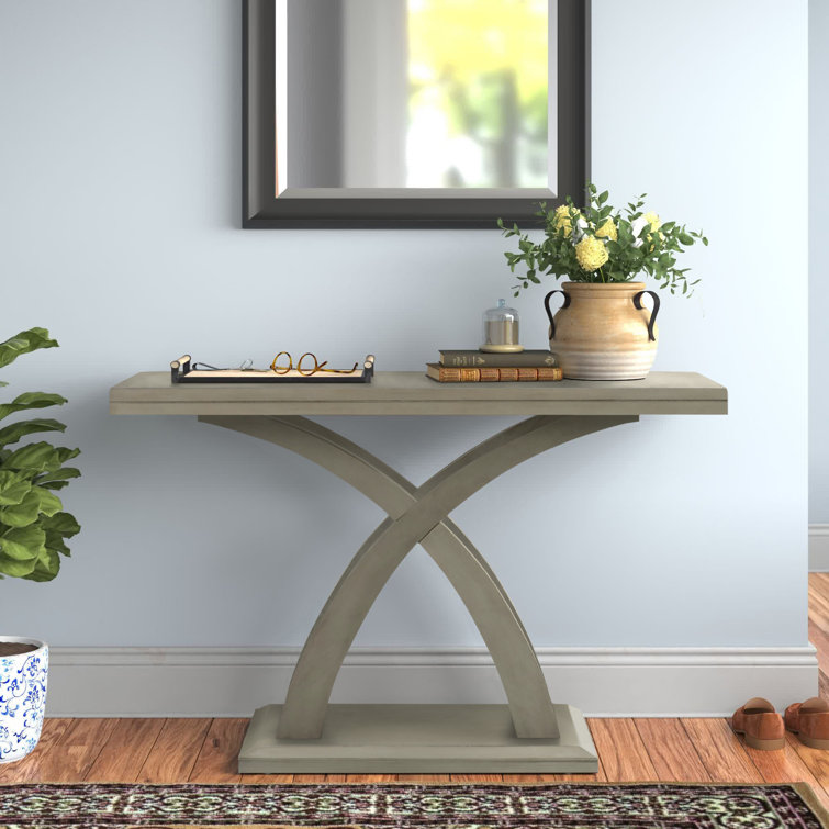 Light gray deals console table